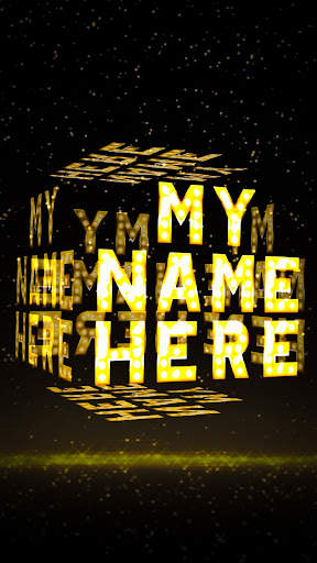 3D My Name Live Wallpaper screenshot 5