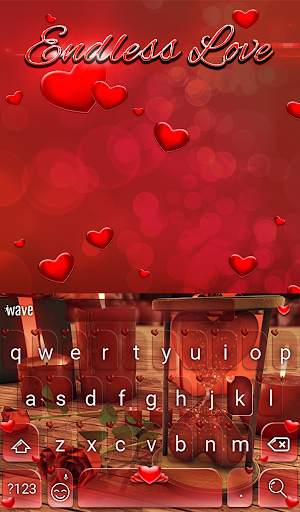 Endless Love Animated Keyboard   Live Wallpaper स्क्रीनशॉट 2