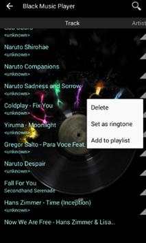 Black Music Player screenshot 2
