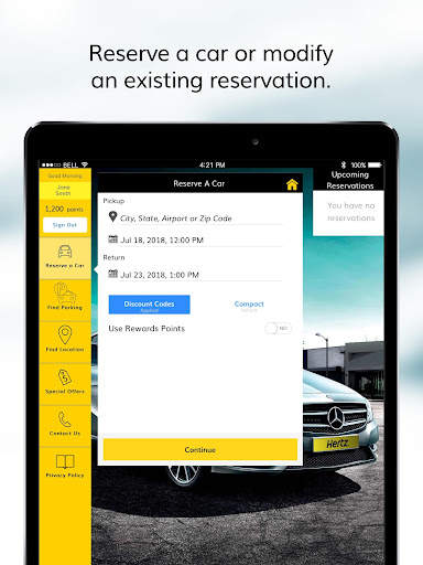 Hertz Car Rentals screenshot 6