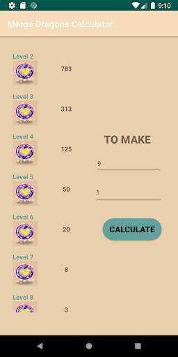 Merge Dragons Calculator screenshot 2