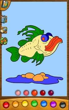 Baby coloring apps: the fishes screenshot 2