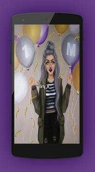 Cute Girly M Picture Wallpaper screenshot 1