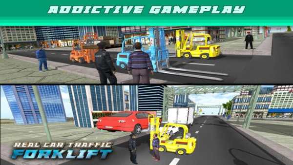 Real Car Traffic Forklift Sim screenshot 12
