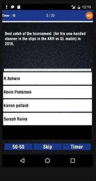 Indian Cricket QUIZ Season 11(Premier League Quiz) screenshot 3