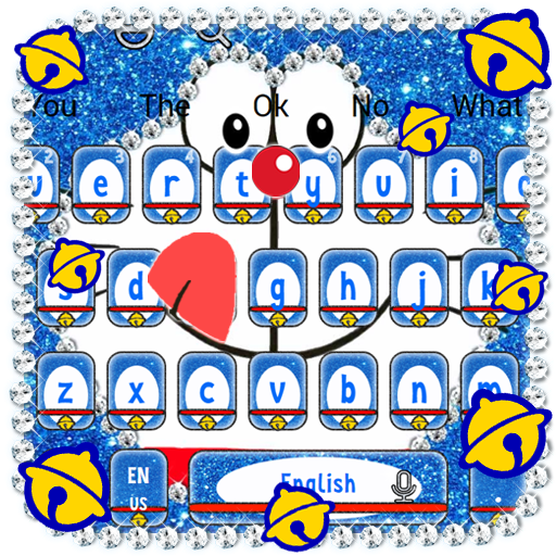 Kawaii Blue Cat Diamond Keyboard icon