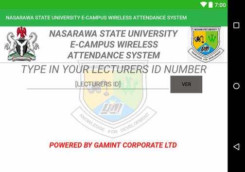 NASARAWA STATE UNIVERSITY E-CAMPUS MANAGEMENT screenshot 3