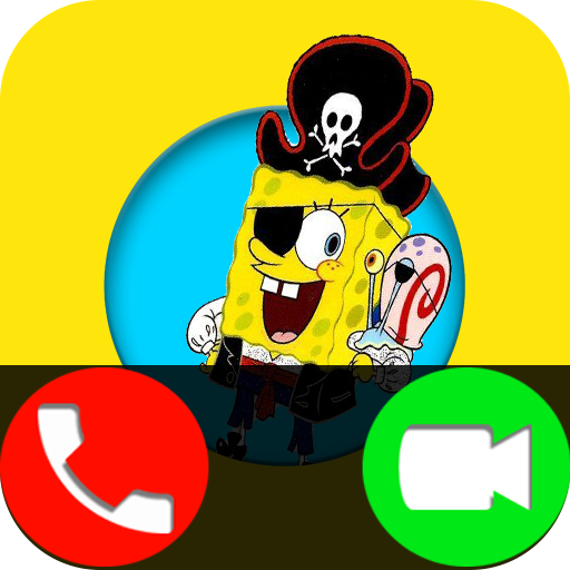 📱Talk To Esponja Simulator Call from BOB-Yellow icon