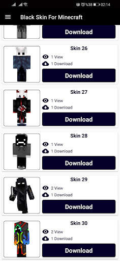 Black Skin for Minecraft PE screenshot 4