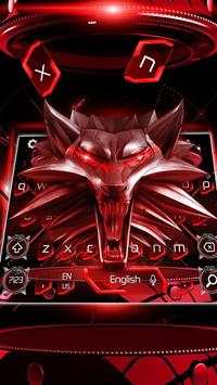 Red Iron Wolf Keyboard theme screenshot 1