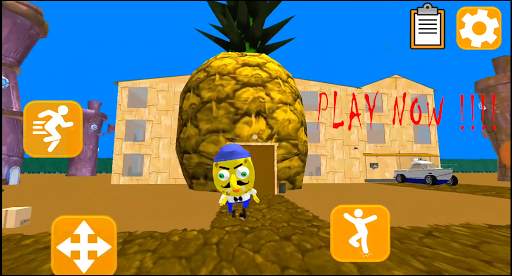 Sponge Granny Bob : Neighborhood Escape screenshot 1