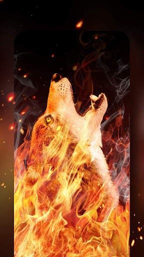 Fire Wolf Live Wallpaper & Launcher Themes screenshot 5