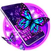 Purple Butterfly Keyboard 10001002
