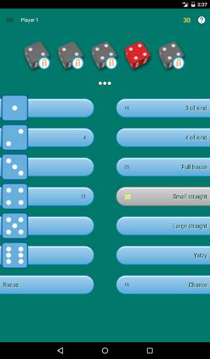 Yatzy - dice game - multi-player screenshot 3