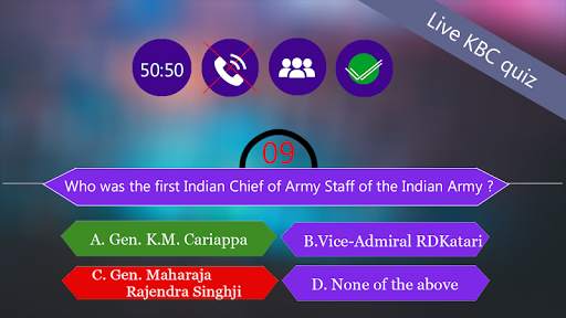 Live KBC - कौन बनेगा करोड़पति ( gk quiz Game ) screenshot 4