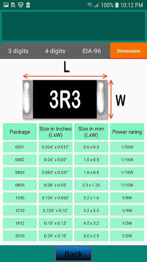 SMD Resistor Code screenshot 6