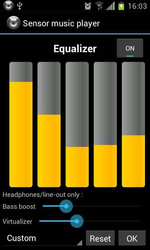 Sensor music player screenshot 6