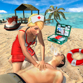 Beach Party Emergency Surgery Doctor Simulator 3D icon