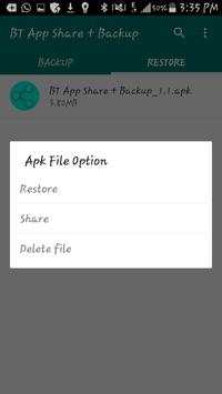 BT App Share + Backup screenshot 2