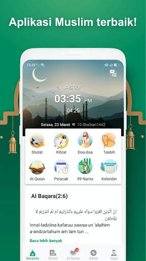 Muslim Life - Al Quran Pro, Adzan, Kiblat, Doa screenshot 1