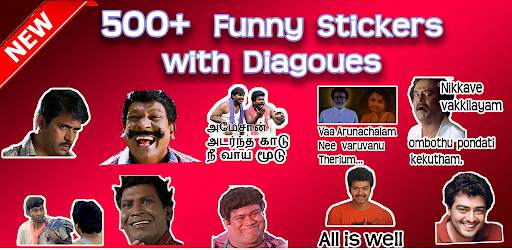 Fun Tamil Sticker for WhatsApp screenshot 1