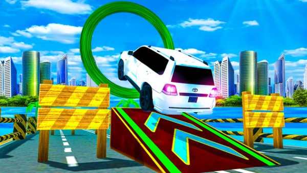 Real Prado Driving Deadly Car Stunts screenshot 3