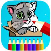 Talking Cat Tom Coloring Book 1