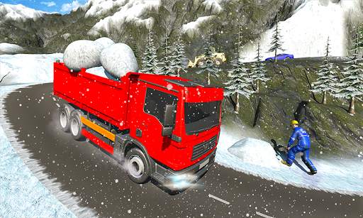 Snow Cutter Excavator Simulator-Winter Snow Rescue screenshot 3