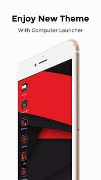 Red Theme For Computer Launcher screenshot 1