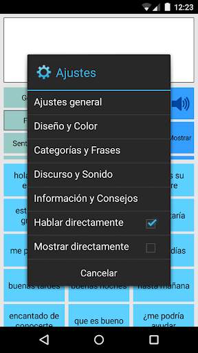 Asistente de voz AAC screenshot 2