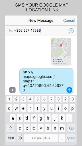 Find my place (SMS your map location link) screenshot 4