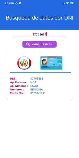 Buscar Consultar Nombres por DNI Perú 2021 screenshot 4