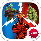 Superheroes Hulk Fight Ninja Turtles icon