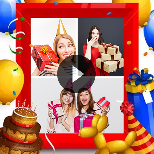 Birthday video maker with music icon