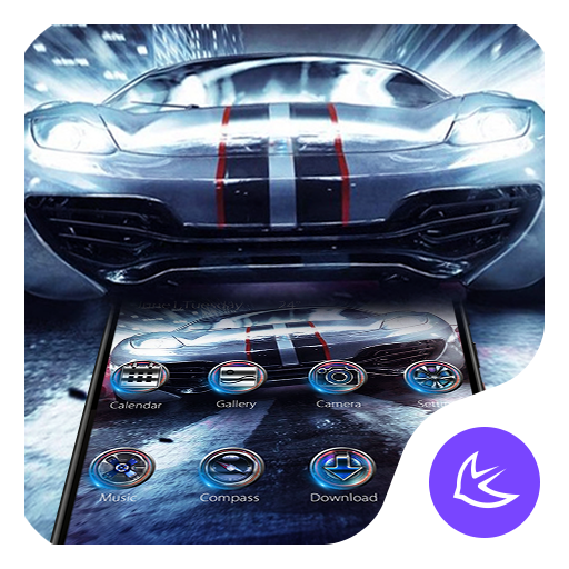 Blu Racing Speed Car - APUS launcher icon