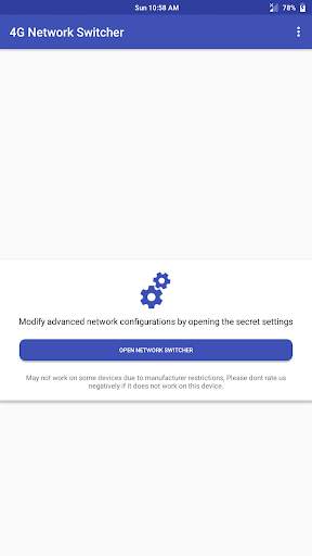 4G Network Switcher screenshot 1