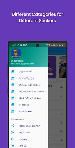 Stickers Raja Lite - Telugu WA Stickers screenshot 3