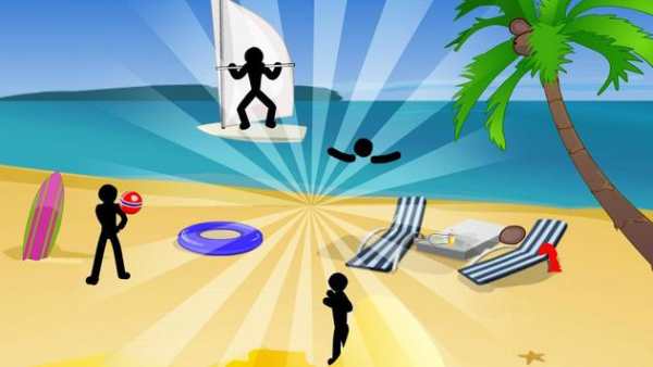 Stickman Death Beach screenshot 5