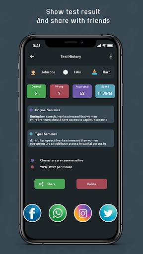 Typing Speed Test : Increase Typing Skills screenshot 8