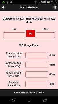 WiFi Calc for Android screenshot 1