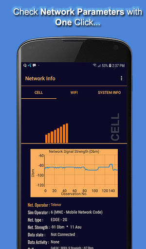 Network Cell Info- 3g, 4g LTE, 5G & Wifi analyzer screenshot 5