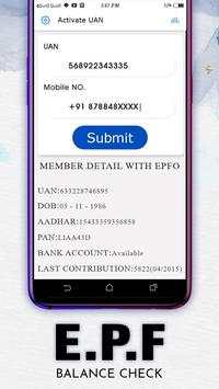 EPF Balance Check, PF PassBook UAN App screenshot 4