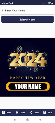 Happy New Year Name DP 2024 screenshot 5