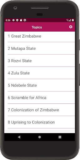 Zimsec History скриншот 2