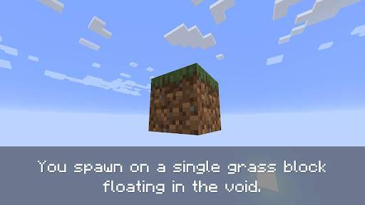 Minecraft Tek Blok screenshot 1