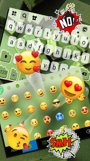 Green Matcha Candy Keyboard Background screenshot 4
