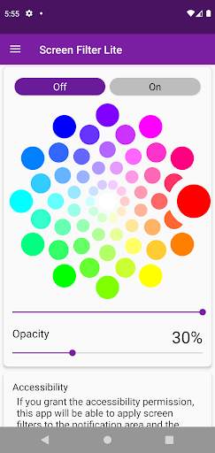 Screen Color Filter Lite screenshot 2