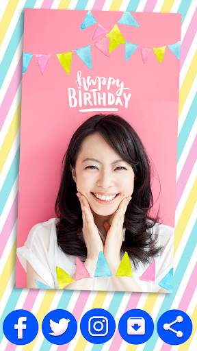 Happy Birthday Frame For Pictures Photo Editor 8 تصوير الشاشة