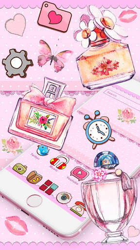 Pink Paris Perfume Themes Live Wallpapers screenshot 3