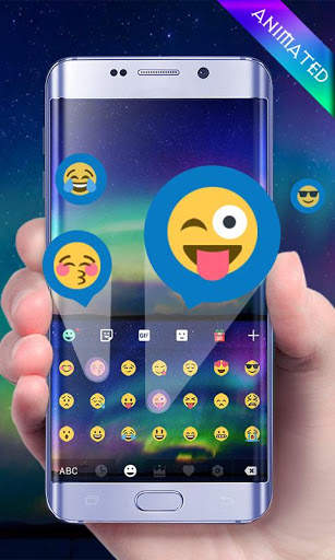 Aurora Lights GO Keyboard Animated Theme screenshot 4